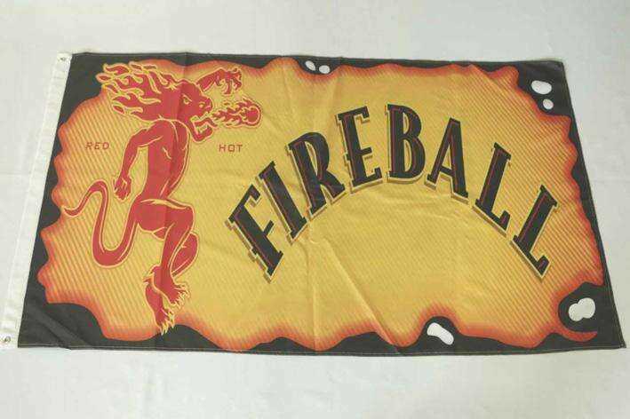 Cinnamon Whisky Fireball Flag 3ft x 5ft Home & Garden