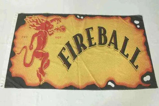 Cinnamon Whisky Fireball Flag 3ft x 5ft Home & Garden