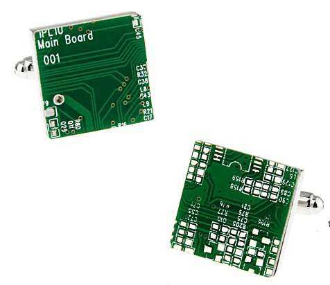 Circuit Board Cufflinks for Tech Enthusiasts and Professionals Cufflinks