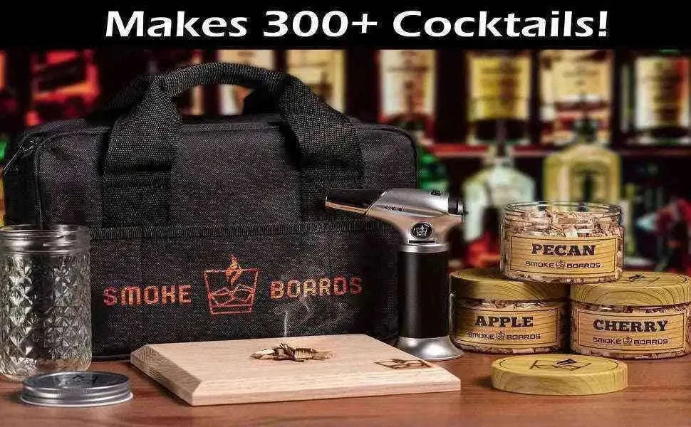 Cocktail Smoker Kit with Torch for Smoking Bourbon Whiskey cocktails Drinkware