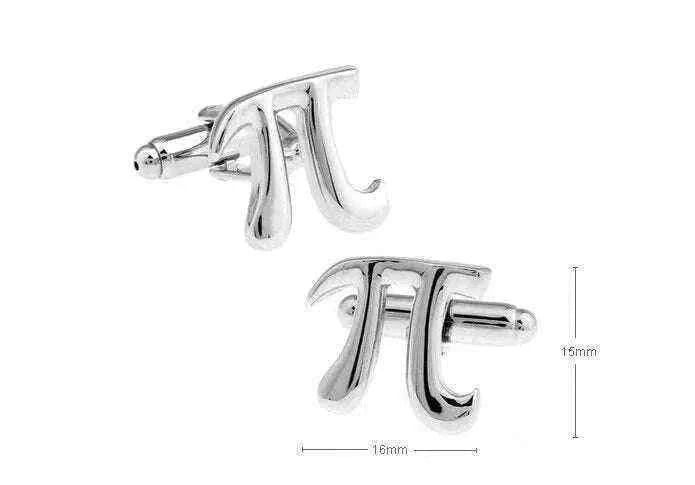 π Cufflinks - Chic Accessories for Math Lovers and Professionals Cufflinks