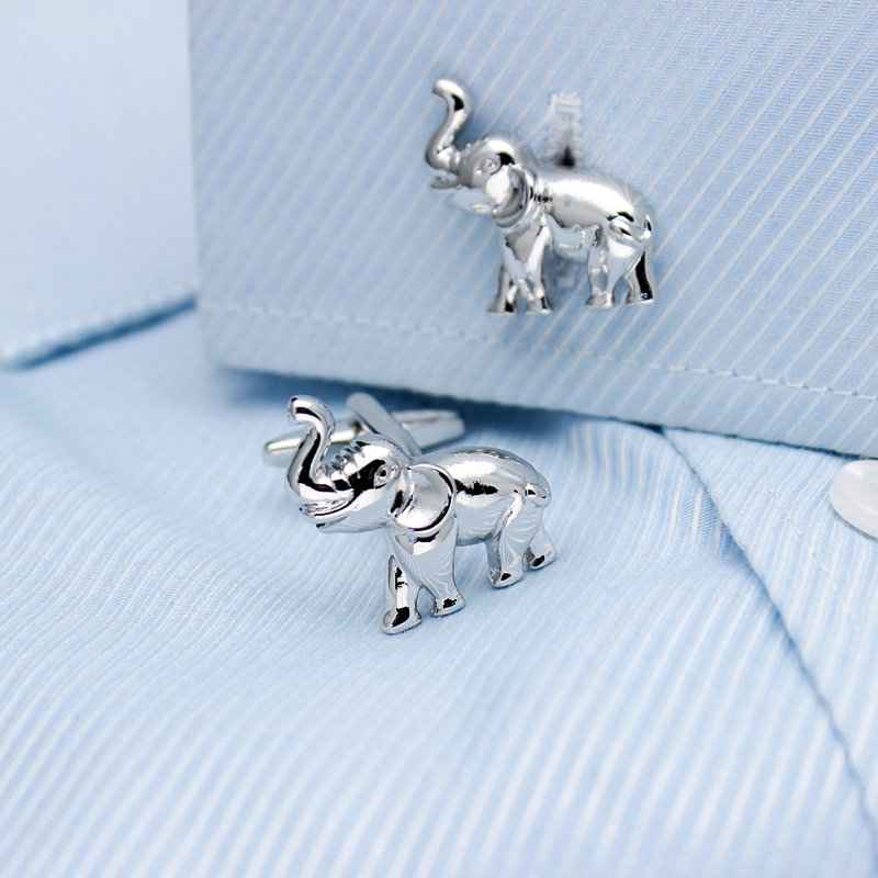 Elephant Cufflinks - Stylish Accessories for Elegant Outfits Cufflinks