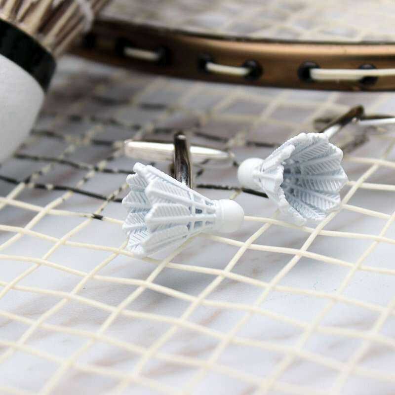 Shuttlecock Cufflinks - Unique Badminton-Inspired Accessories Cufflinks