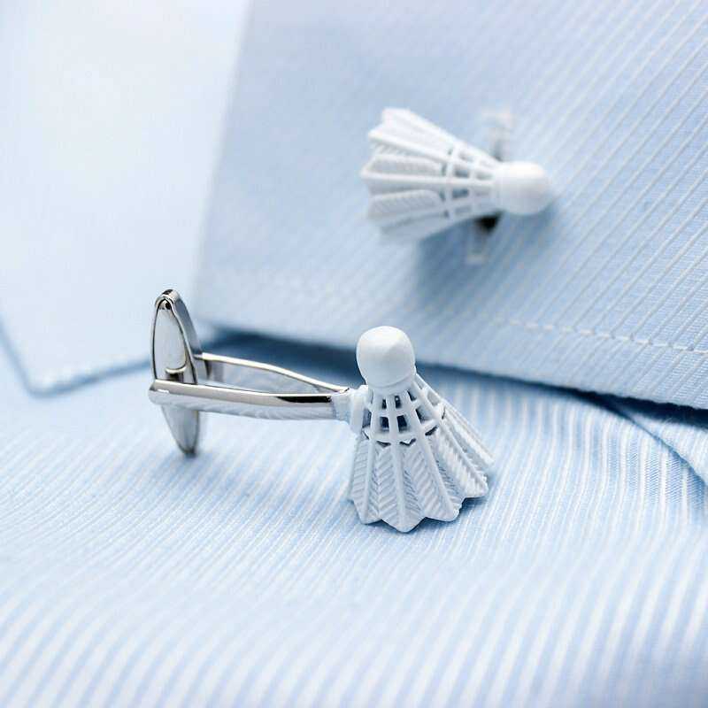 Shuttlecock Cufflinks - Unique Badminton-Inspired Accessories Cufflinks
