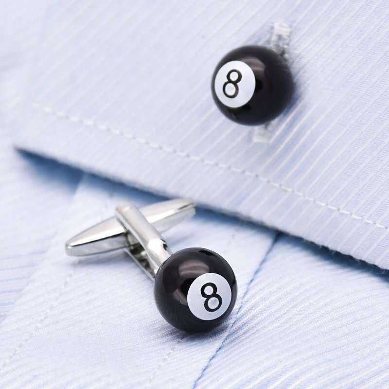 8 Ball Cufflinks – Chic Accessories for Stylish Men Cufflinks