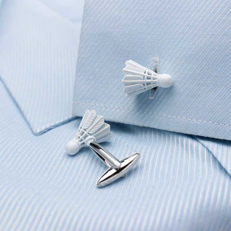 Shuttlecock Cufflinks - Unique Badminton-Inspired Accessories Cufflinks