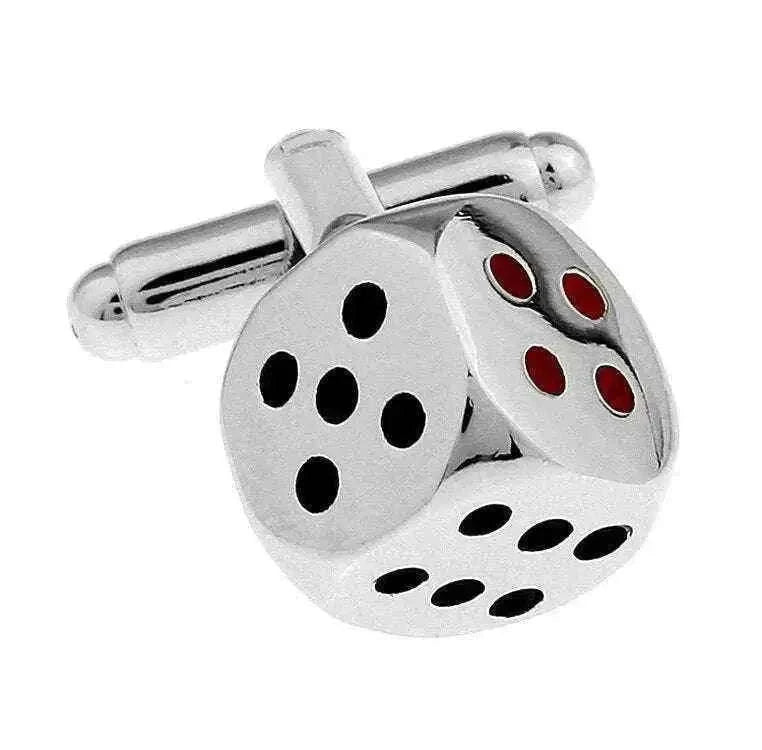 Dice Cufflinks for Gamblers and Dice Enthusiasts - Unique Accessories Cufflinks