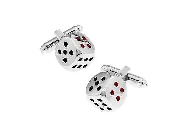 Dice Cufflinks for Gamblers and Dice Enthusiasts - Unique Accessories Cufflinks