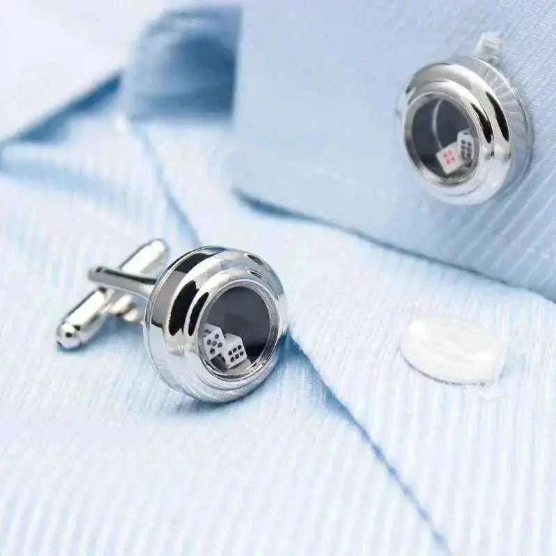 Dice Cup Cufflinks - Unique Accessory for Gamblers Cufflinks