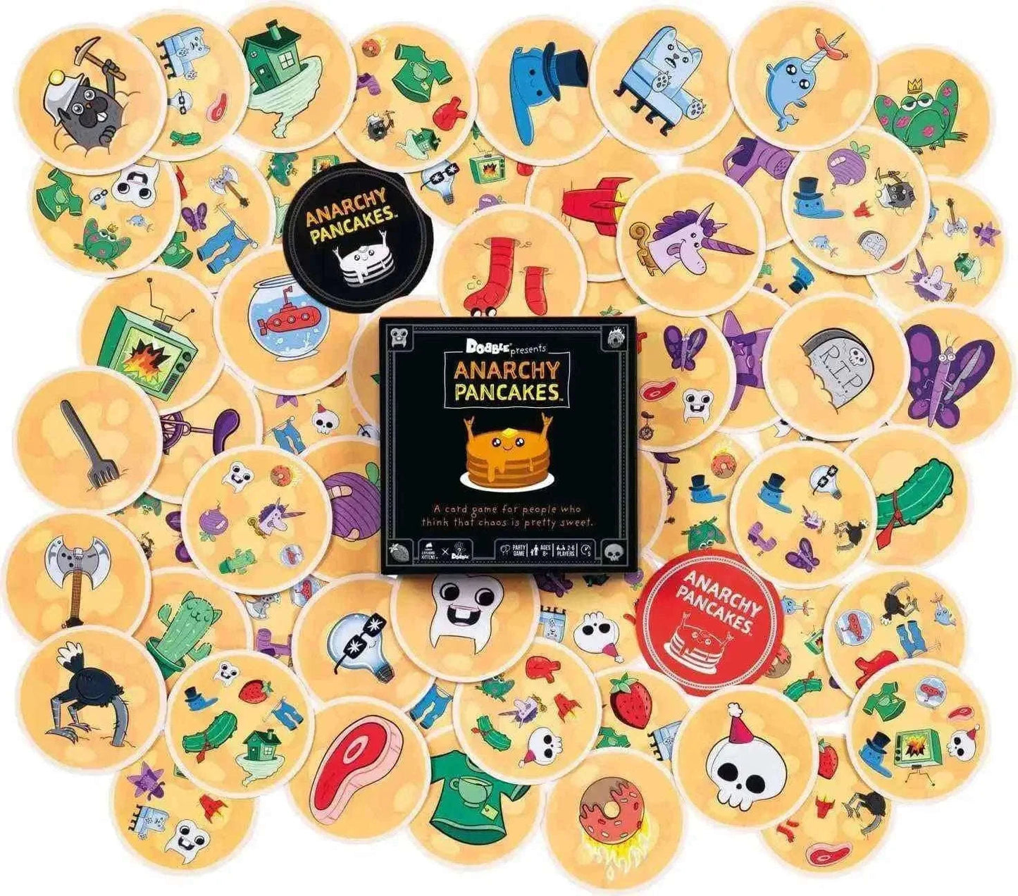 Dobble Anarchy Pancakes Game – Fun Family Card Game for All Ages