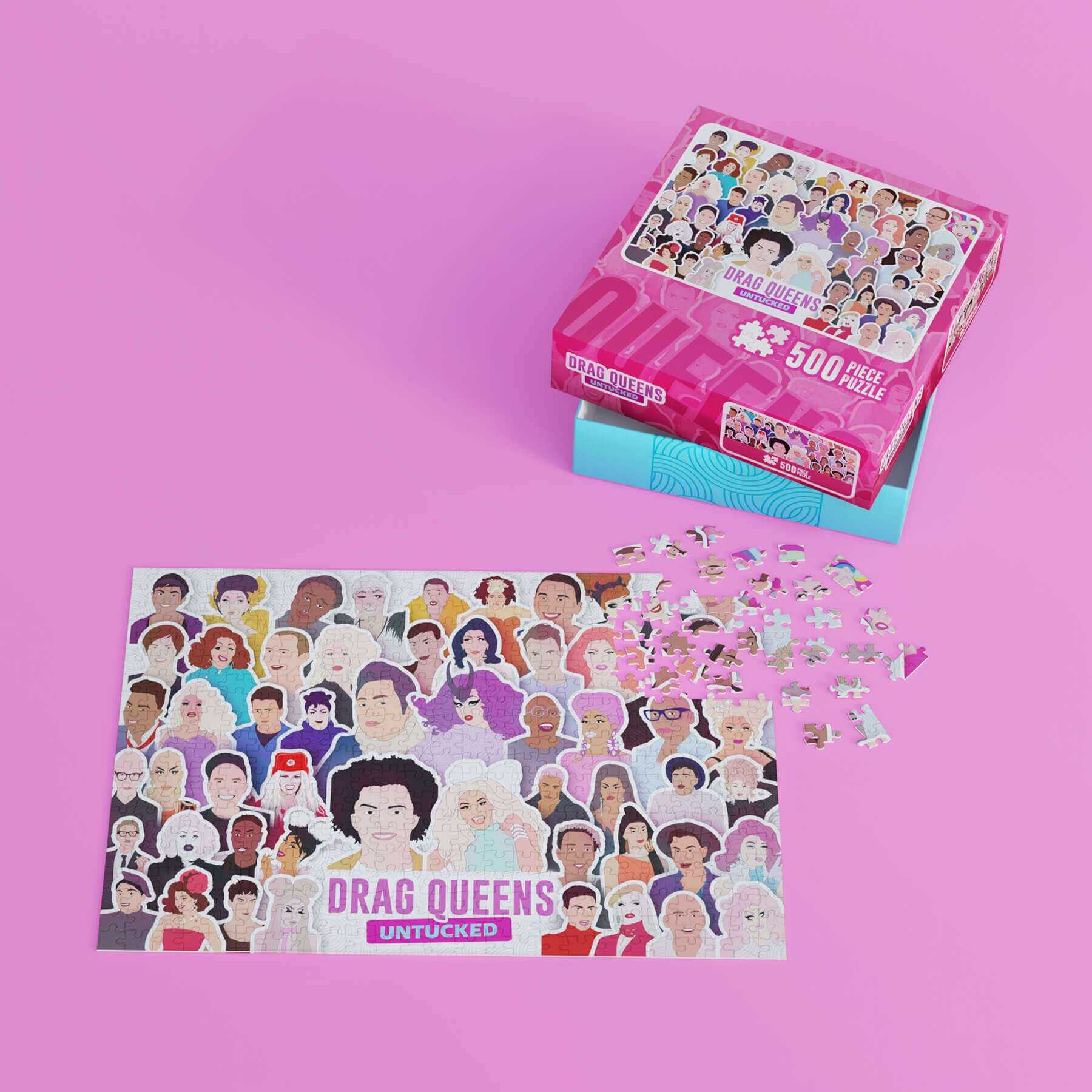 Drag Queens Untucked Jigsaw Puzzle - Celebrate Creativity and Fun Novelty