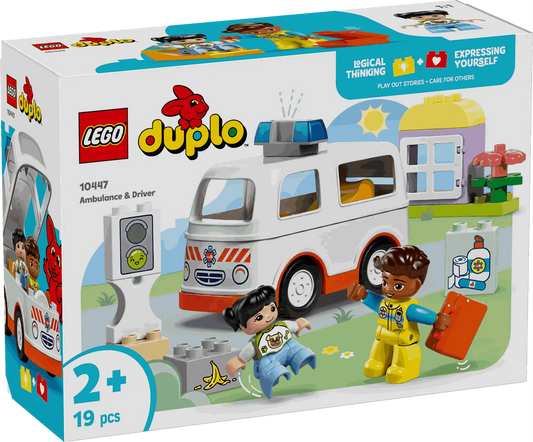 Duplo Ambulance Playset with Driver for Creative Roleplay Toys & Games > Toys > Construction Toys > Interlocking Blocks > LEGO > LEGO Duplo