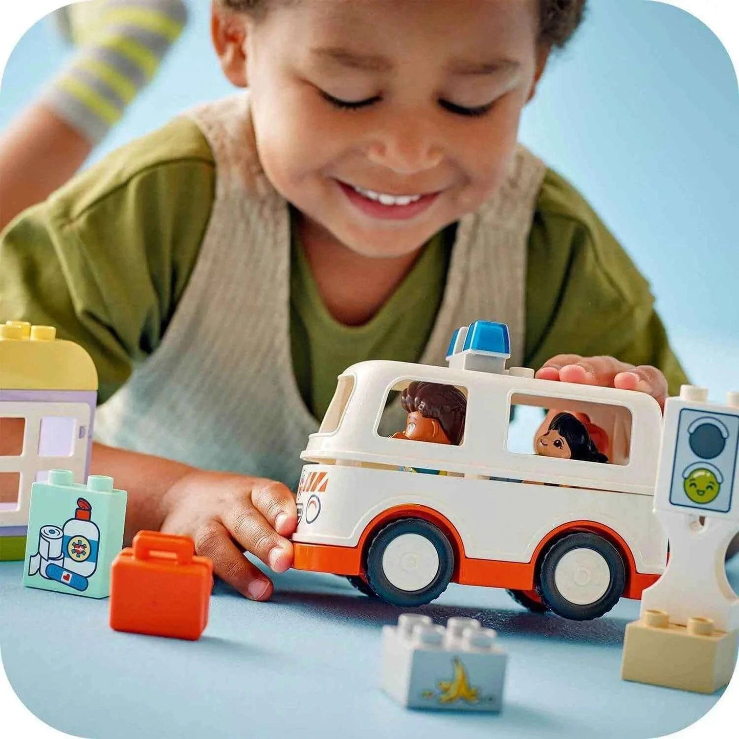 Duplo Ambulance Playset with Driver for Creative Roleplay Toys & Games > Toys > Construction Toys > Interlocking Blocks > LEGO > LEGO Duplo