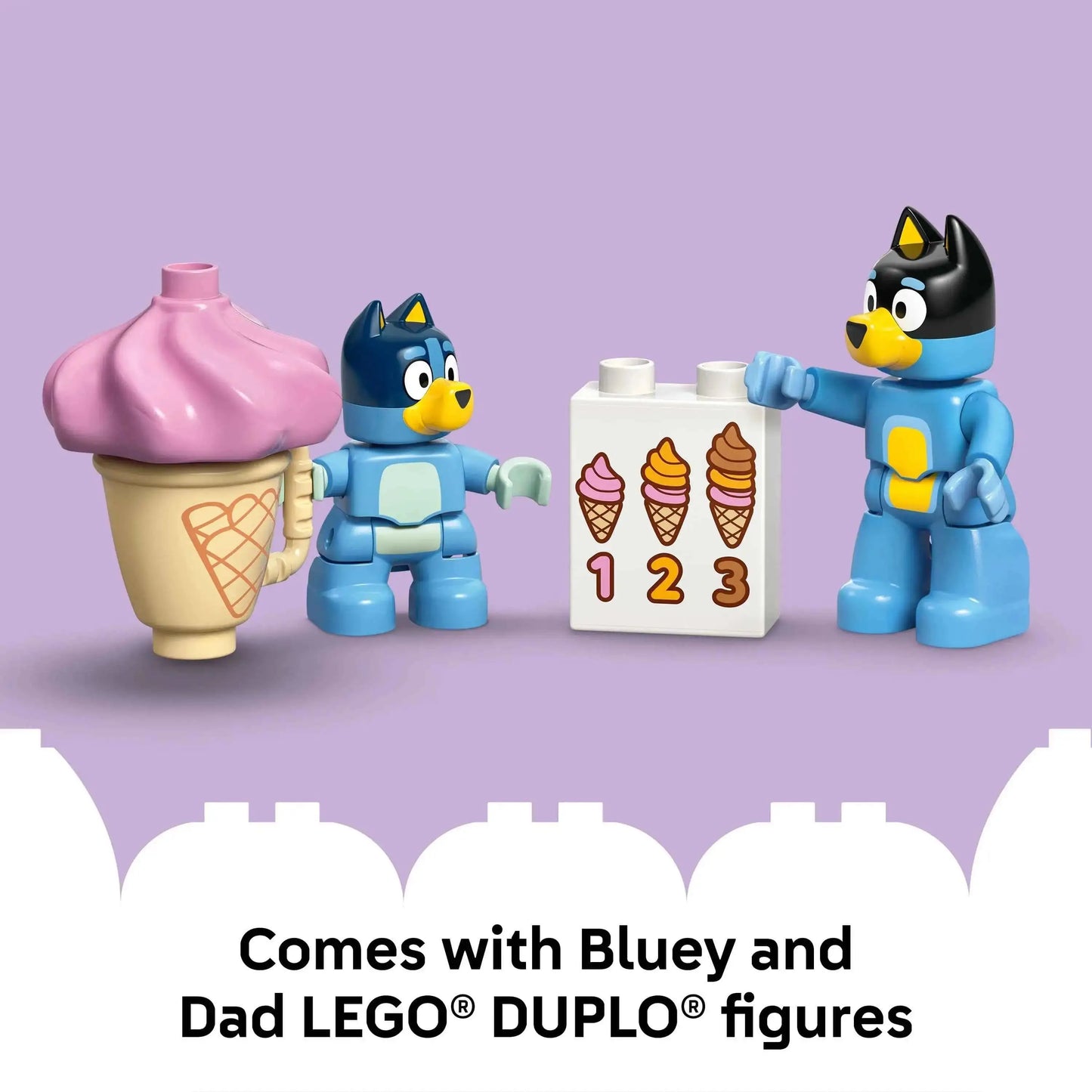 Duplo Bluey Ice Cream Trip Set Toys & Games > Toys > Construction Toys > Interlocking Blocks > LEGO > LEGO Duplo