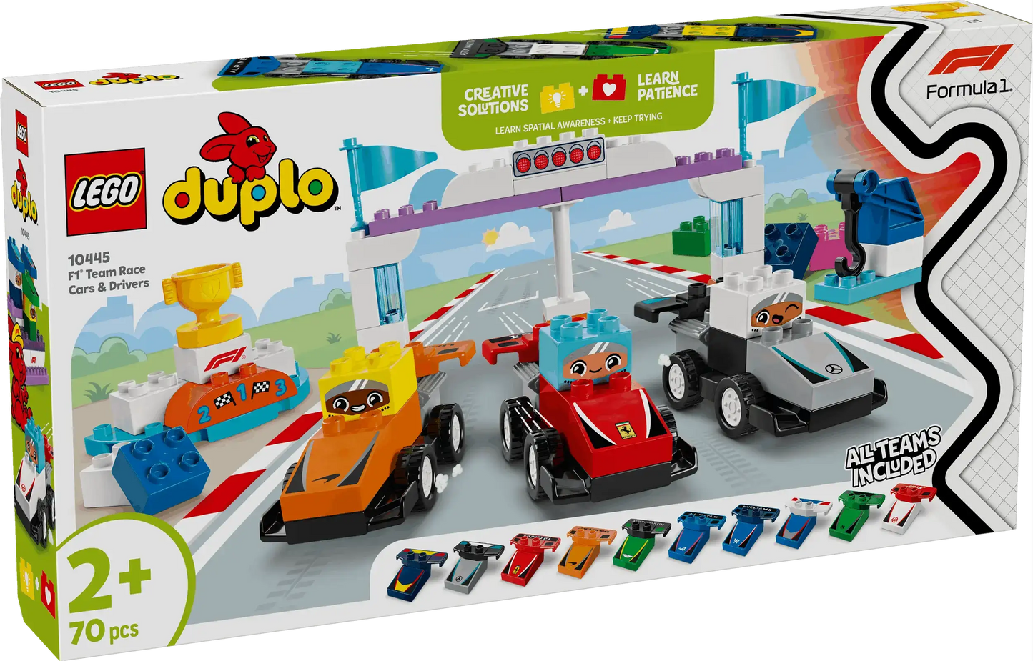 Duplo F1 Race Cars & Drivers Set for Ultimate Racing Fun Toys & Games > Toys > Construction Toys > Interlocking Blocks > LEGO > LEGO Duplo