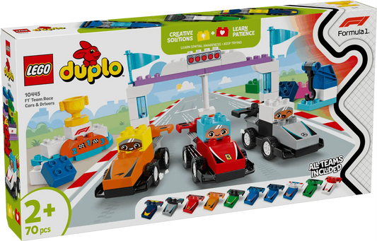 Duplo F1 Race Cars & Drivers Set for Ultimate Racing Fun Toys & Games > Toys > Construction Toys > Interlocking Blocks > LEGO > LEGO Duplo