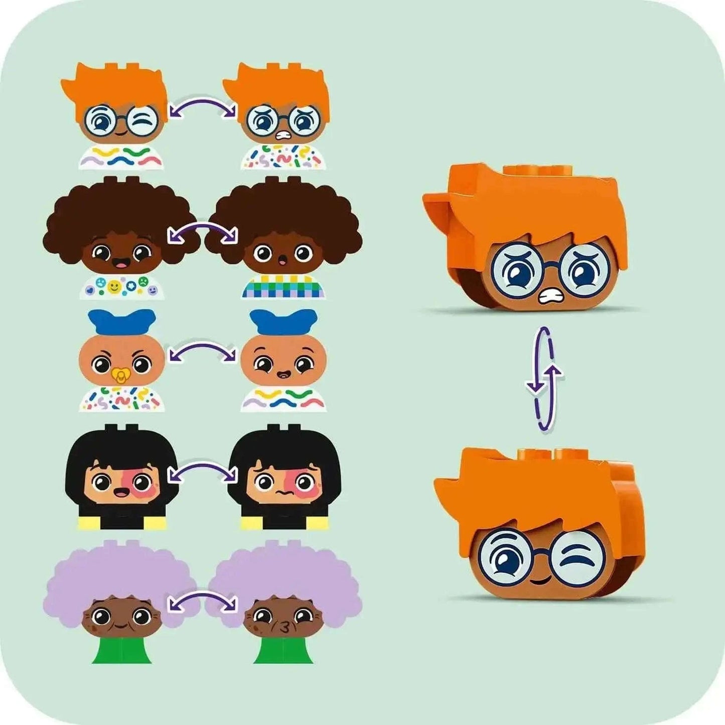 Duplo Town Buildable People with Big Emotions for Creative Play Toys & Games > Toys > Construction Toys > Interlocking Blocks > LEGO > LEGO Duplo