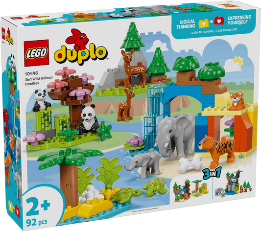 Duplo Wild Animal Families 3 in 1 Set for Creative Play Toys & Games > Toys > Construction Toys > Interlocking Blocks > LEGO > LEGO Duplo
