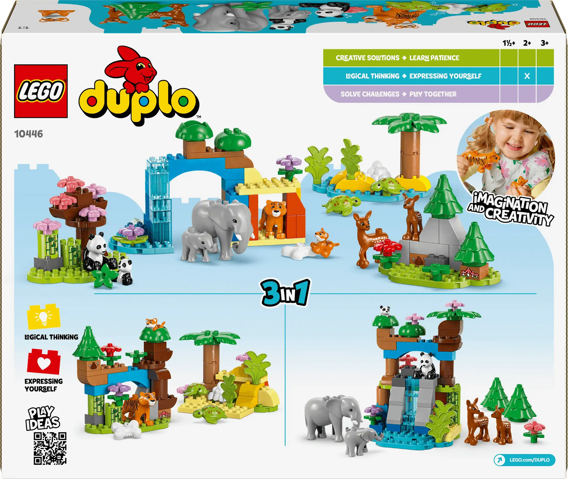Duplo Wild Animal Families 3 in 1 Set for Creative Play Toys & Games > Toys > Construction Toys > Interlocking Blocks > LEGO > LEGO Duplo