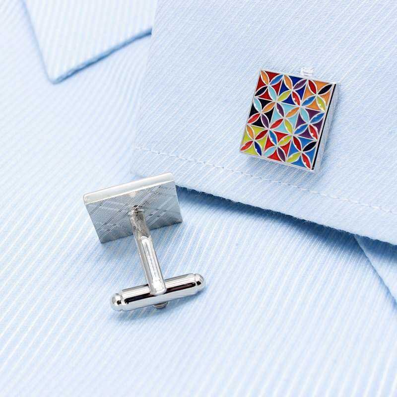 Enamel Art Cufflinks - Unique Handcrafted Accessories Cufflinks