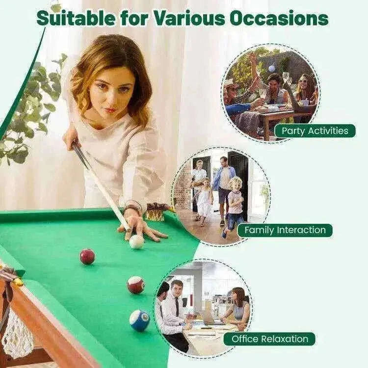 Folding Billiards Table Set with Adjustable Foot Home & Garden
