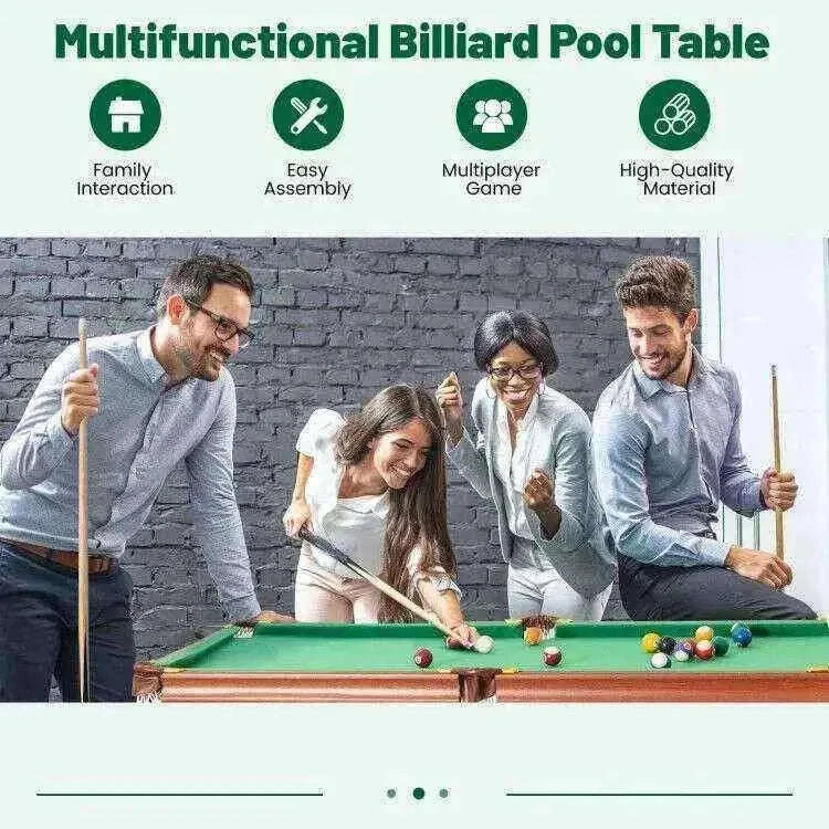 Folding Billiards Table Set with Adjustable Foot Home & Garden