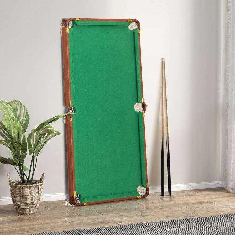 Folding Billiards Table Set with Adjustable Foot Home & Garden