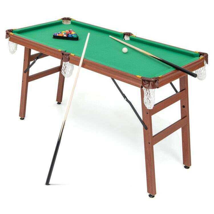 Folding Billiards Table Set with Adjustable Foot Home & Garden