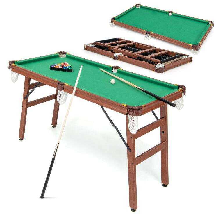 Folding Billiards Table Set with Adjustable Foot Home & Garden