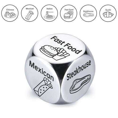 Funny Food Decision Dice for Couples Y73 10 Opp Bag Home & Garden