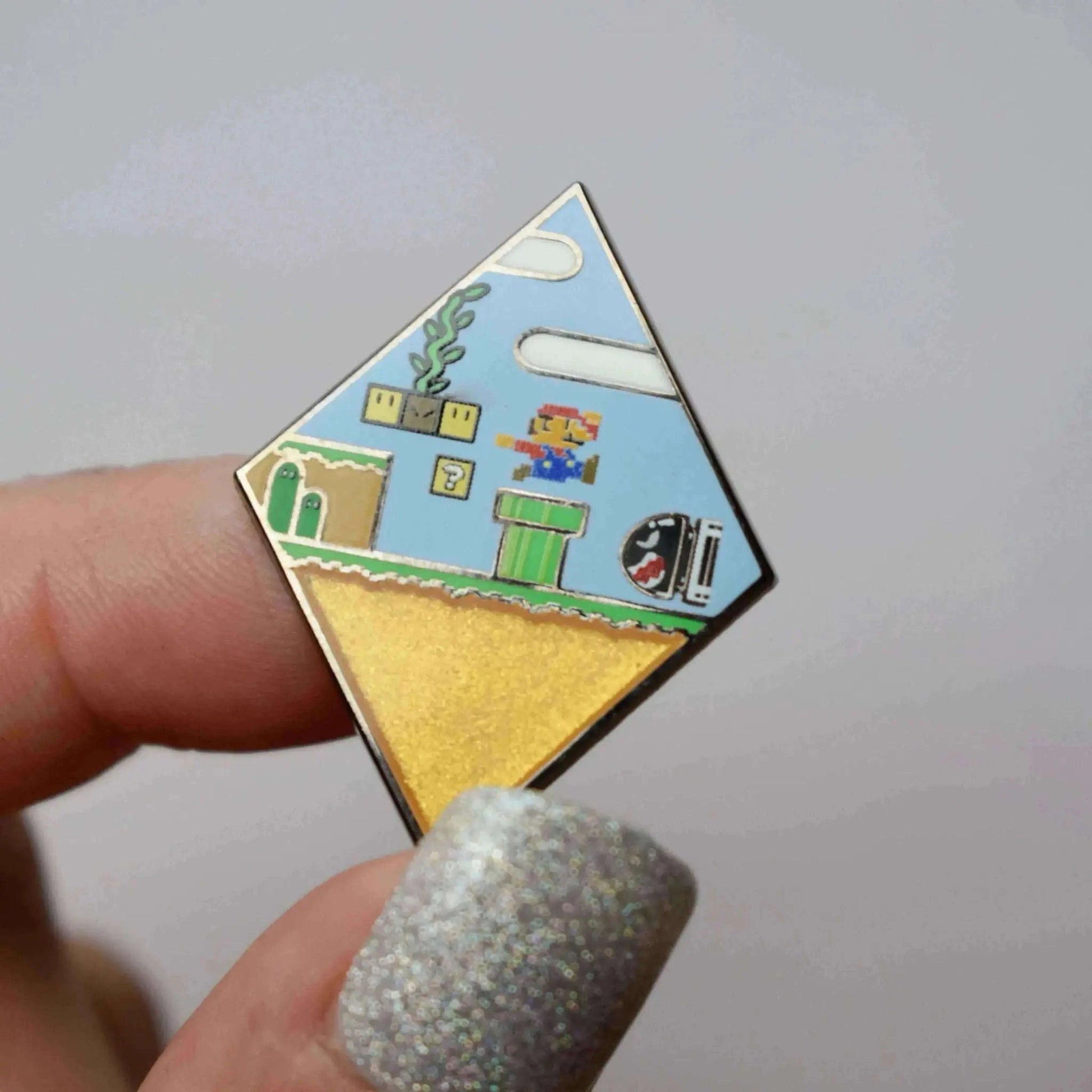 Game World Enamel Plate - Perfect for Gamers and Collectors Enamel Pin