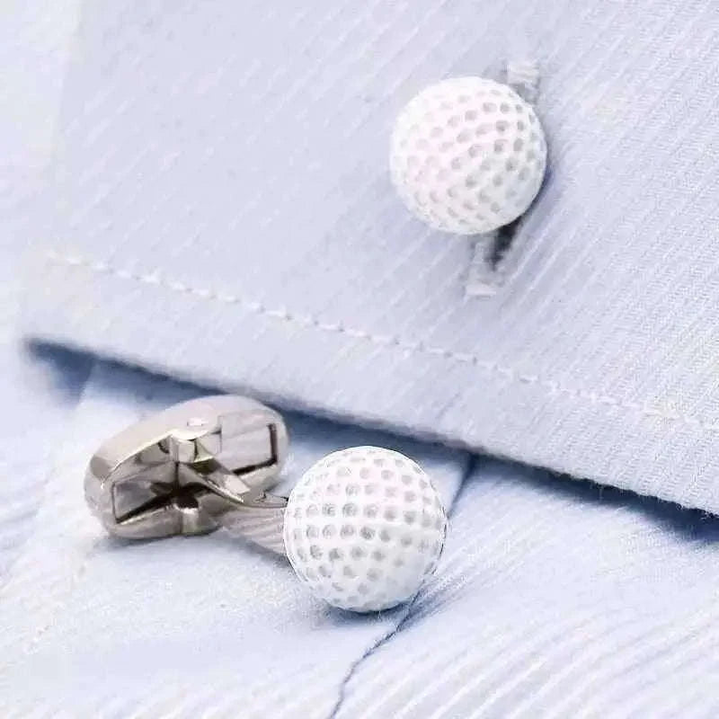 Golf Ball Cufflinks for Stylish Golf Enthusiasts Cufflinks