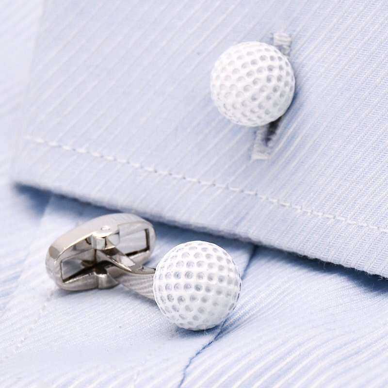 Golf Ball Cufflinks for Stylish Golf Enthusiasts Cufflinks
