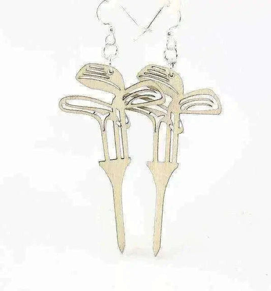 Golf Set On Tees Earrings for Passionate Golf Lovers Earrings