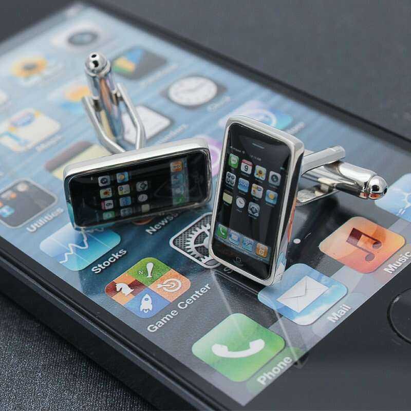 iPhone Cufflinks - Stylish iPhone Cufflinks for Tech Lovers Cufflinks