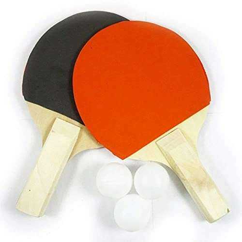 Kids Table Tennis Rackets Set (2 Rackets, 3 Balls) Toys