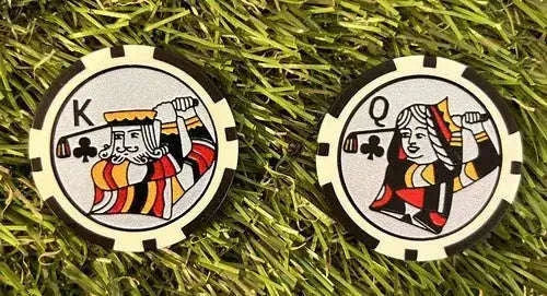 King and Queen Poker Golf Markers