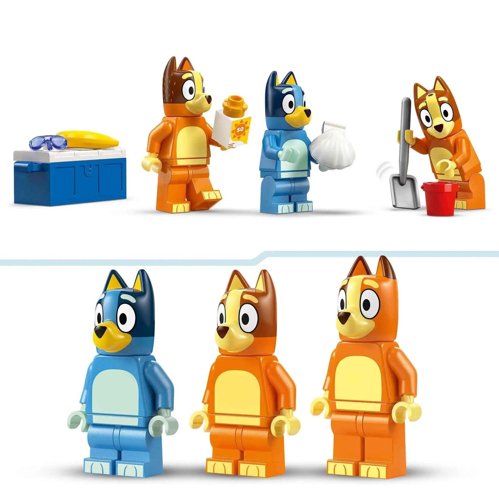 Lego Bluey's Beach & Family Car Trip Set for Fun-Filled Adventures Toys & Games > Toys > Construction Toys > Interlocking Blocks > LEGO > Other LEGO Sets