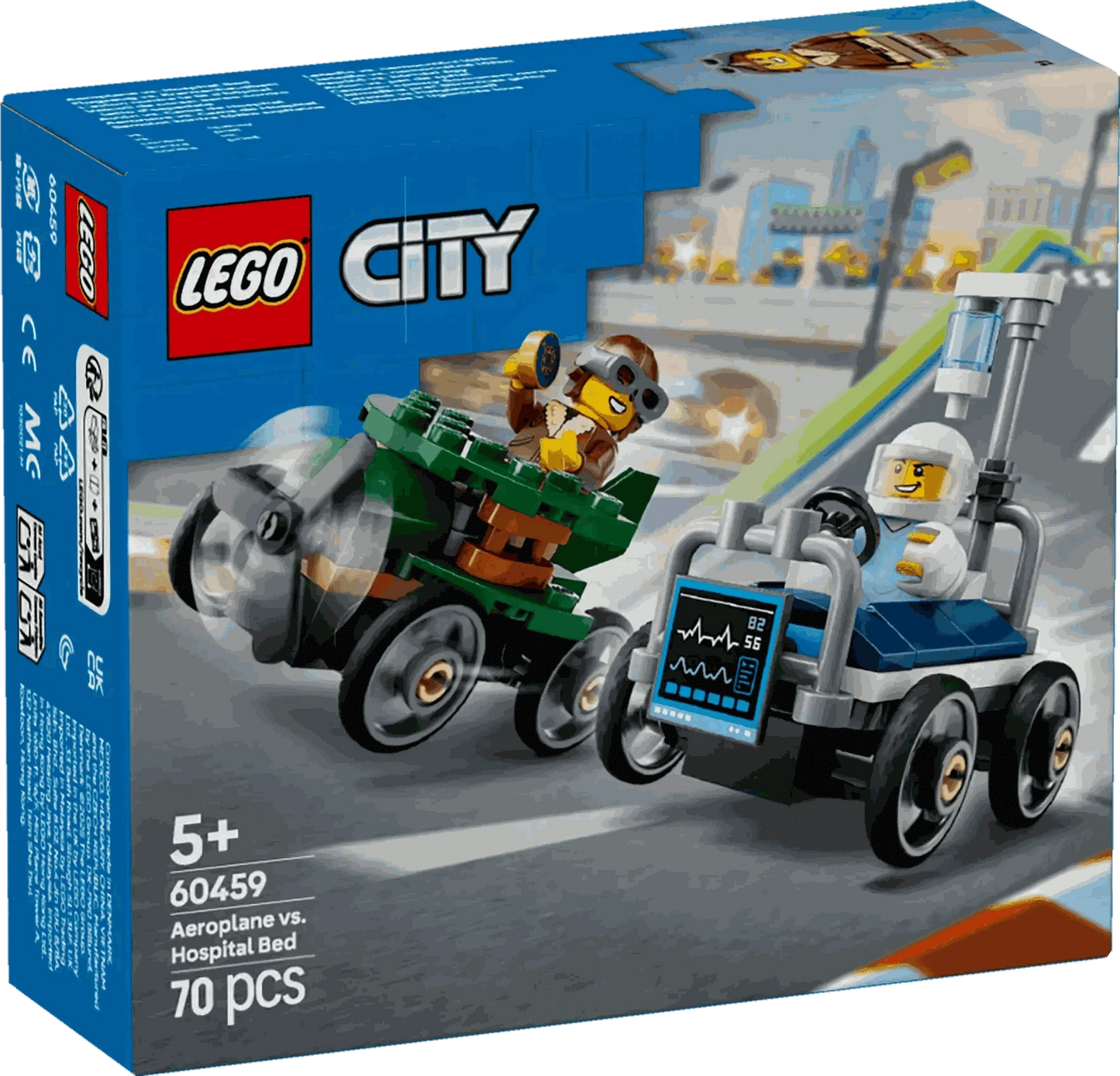 Lego City Airplane Vs. Hospital Bed Race Car Pack Toys & Games > Toys > Construction Toys > Interlocking Blocks > LEGO > LEGO City