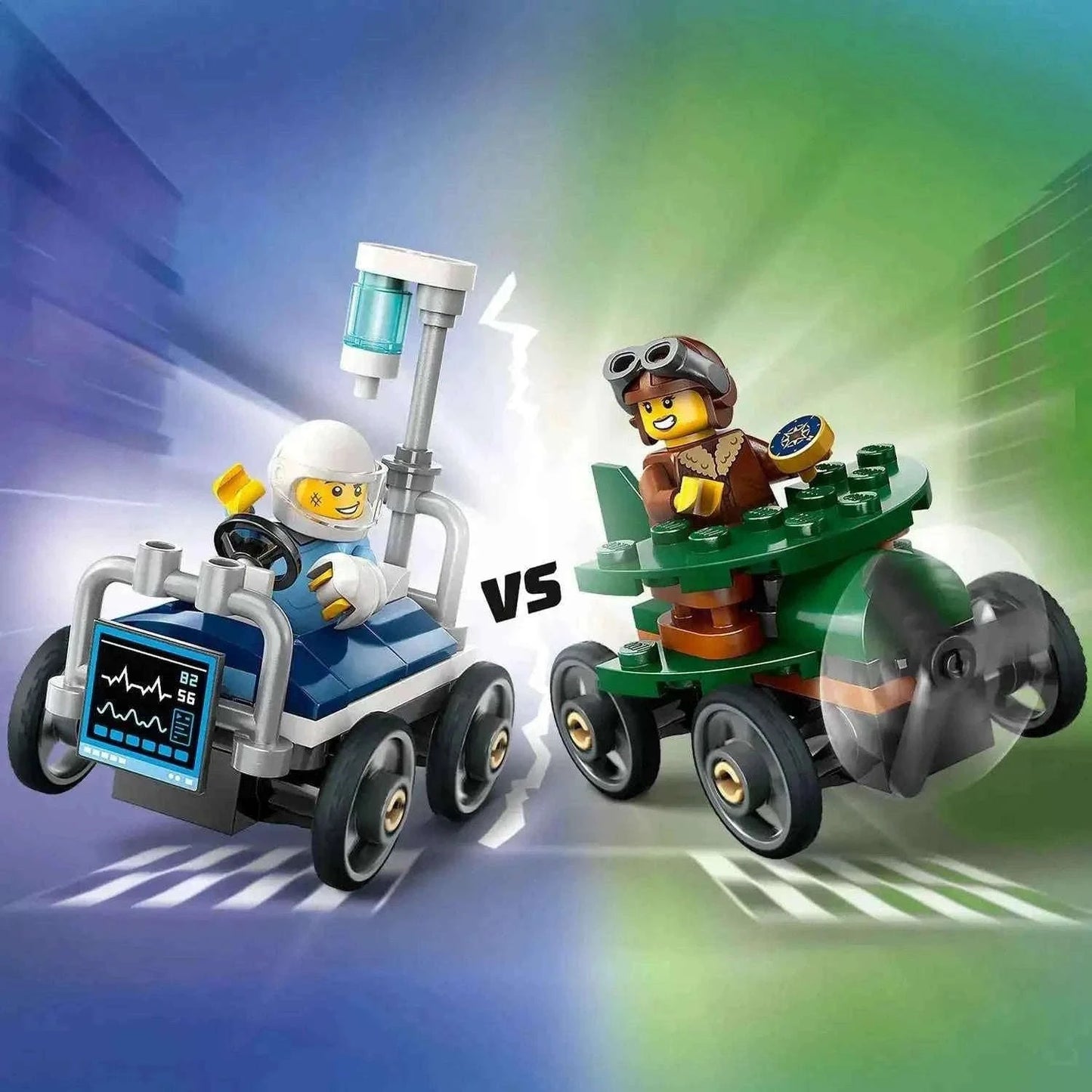 Lego City Airplane Vs. Hospital Bed Race Car Pack Toys & Games > Toys > Construction Toys > Interlocking Blocks > LEGO > LEGO City