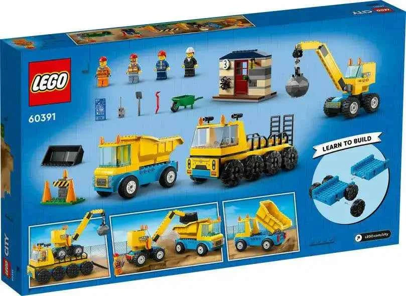 Lego City Construction Trucks & Wrecking Ball Crane Toys & Games > Toys > Construction Toys > Interlocking Blocks > LEGO > LEGO City