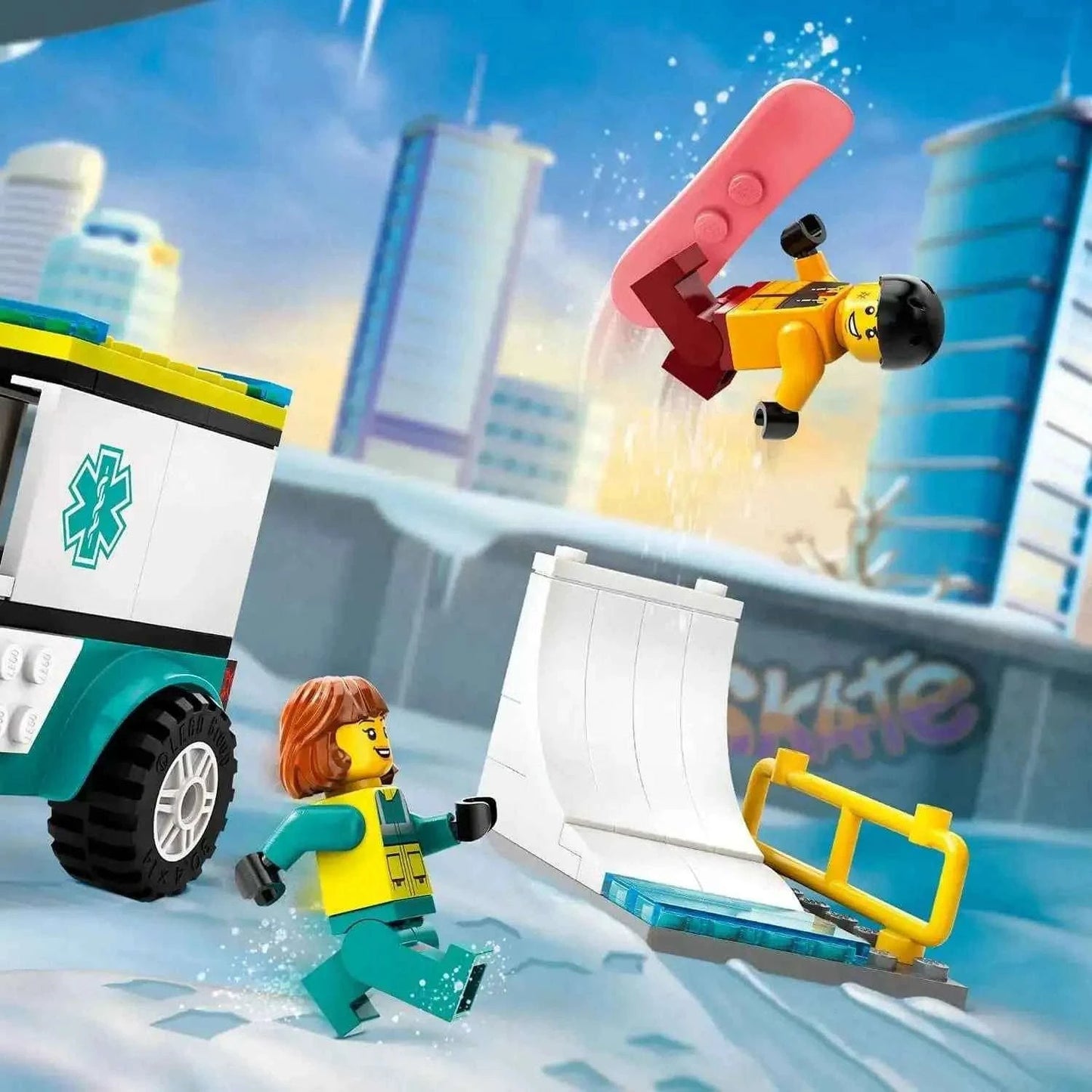 Lego City Emergency Ambulance and Snowboarder Toys & Games > Toys > Construction Toys > Interlocking Blocks > LEGO > LEGO City