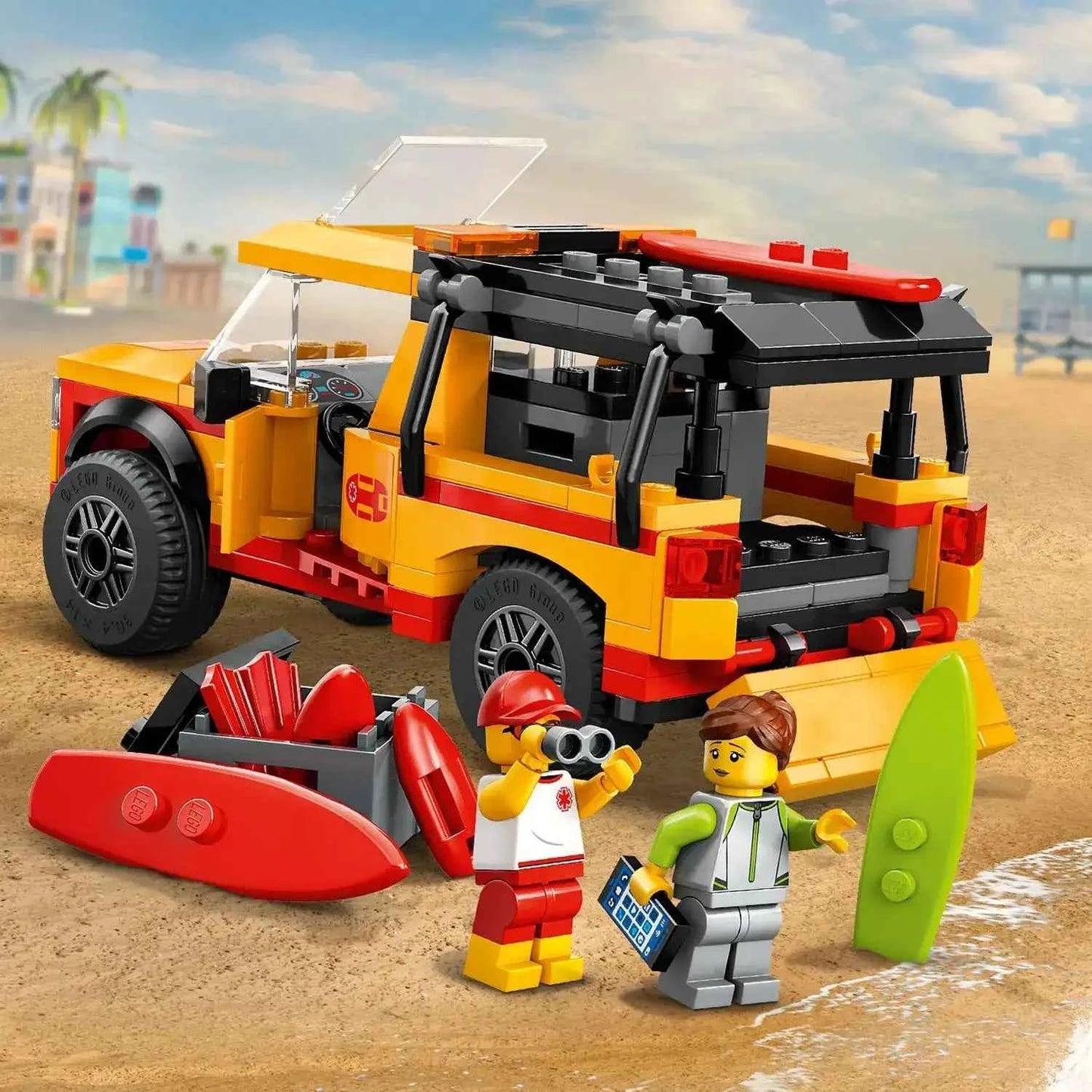 Lego City Lifeguard Beach Rescue Truck Toys & Games > Toys > Construction Toys > Interlocking Blocks > LEGO > LEGO City