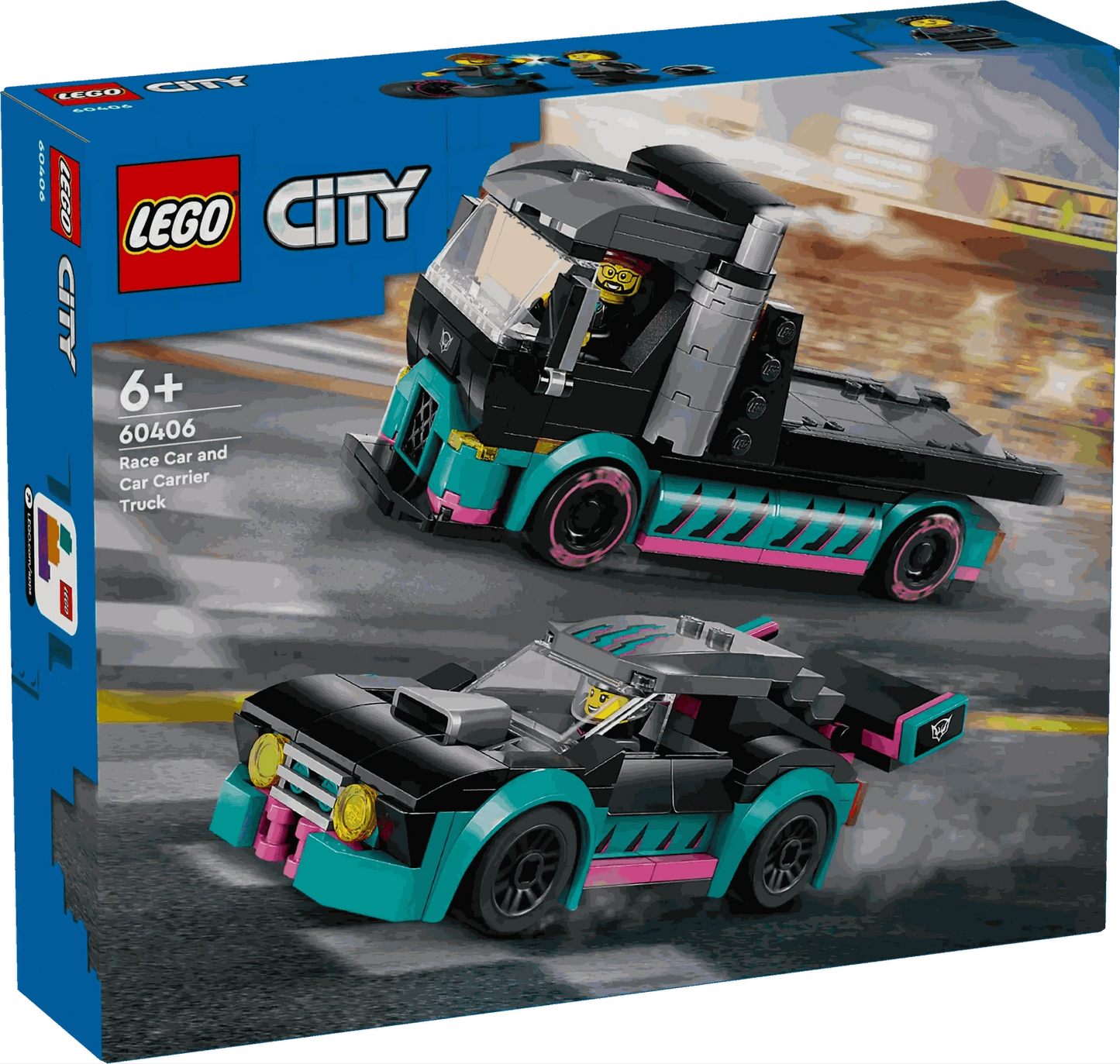 Lego City Race Car & Car Carrier Truck Toys & Games > Toys > Construction Toys > Interlocking Blocks > LEGO > LEGO City