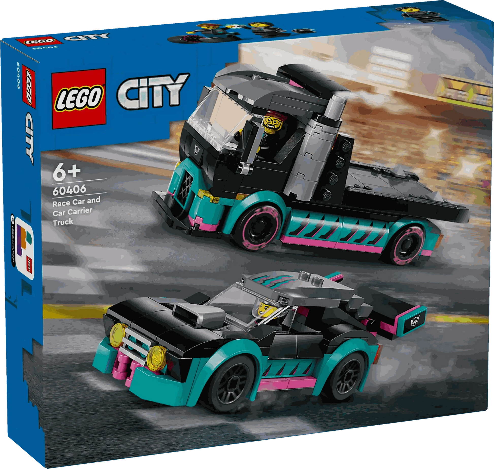 Lego City Race Car & Car Carrier Truck Toys & Games > Toys > Construction Toys > Interlocking Blocks > LEGO > LEGO City