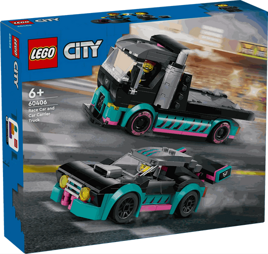 Lego City Race Car & Car Carrier Truck Toys & Games > Toys > Construction Toys > Interlocking Blocks > LEGO > LEGO City
