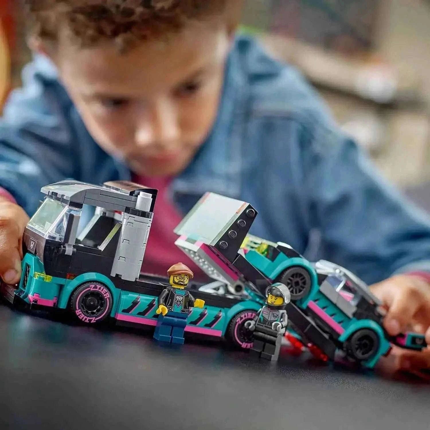 Lego City Race Car & Car Carrier Truck Toys & Games > Toys > Construction Toys > Interlocking Blocks > LEGO > LEGO City