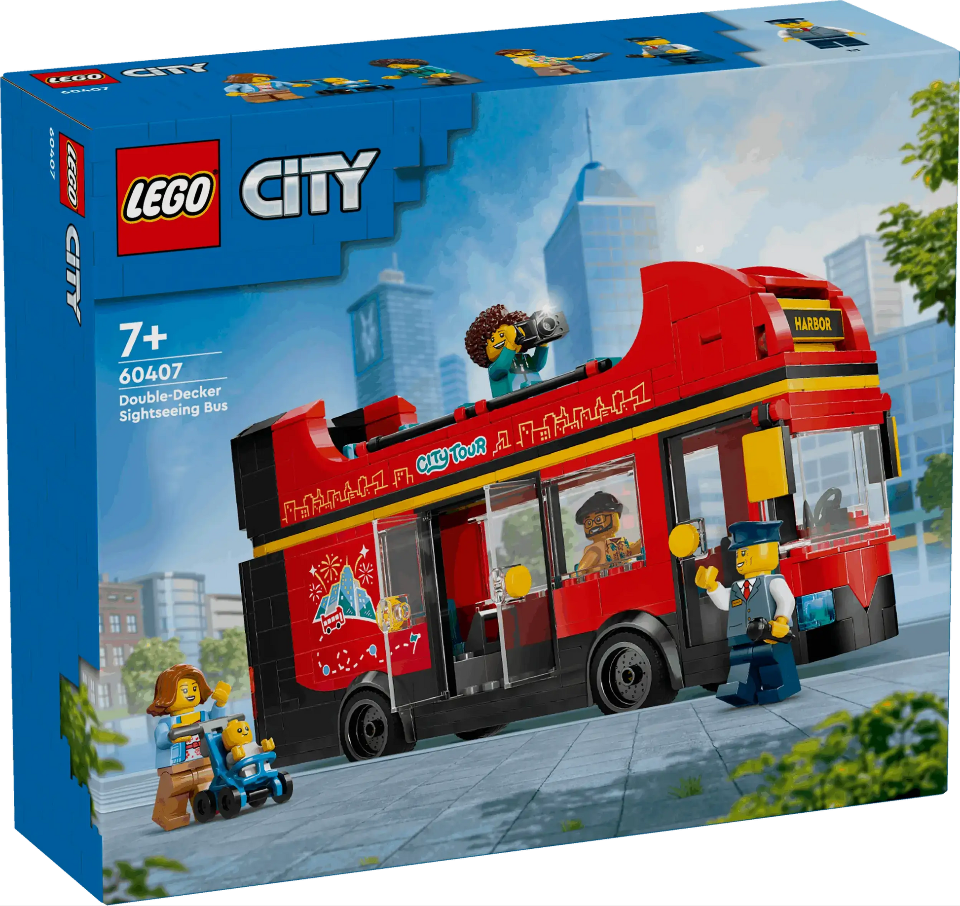 Lego City Red Double-Decker Sightseeing Bus Toys & Games > Toys > Construction Toys > Interlocking Blocks > LEGO > LEGO City