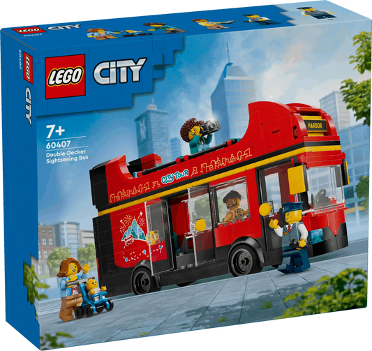 Lego City Red Double-Decker Sightseeing Bus Toys & Games > Toys > Construction Toys > Interlocking Blocks > LEGO > LEGO City