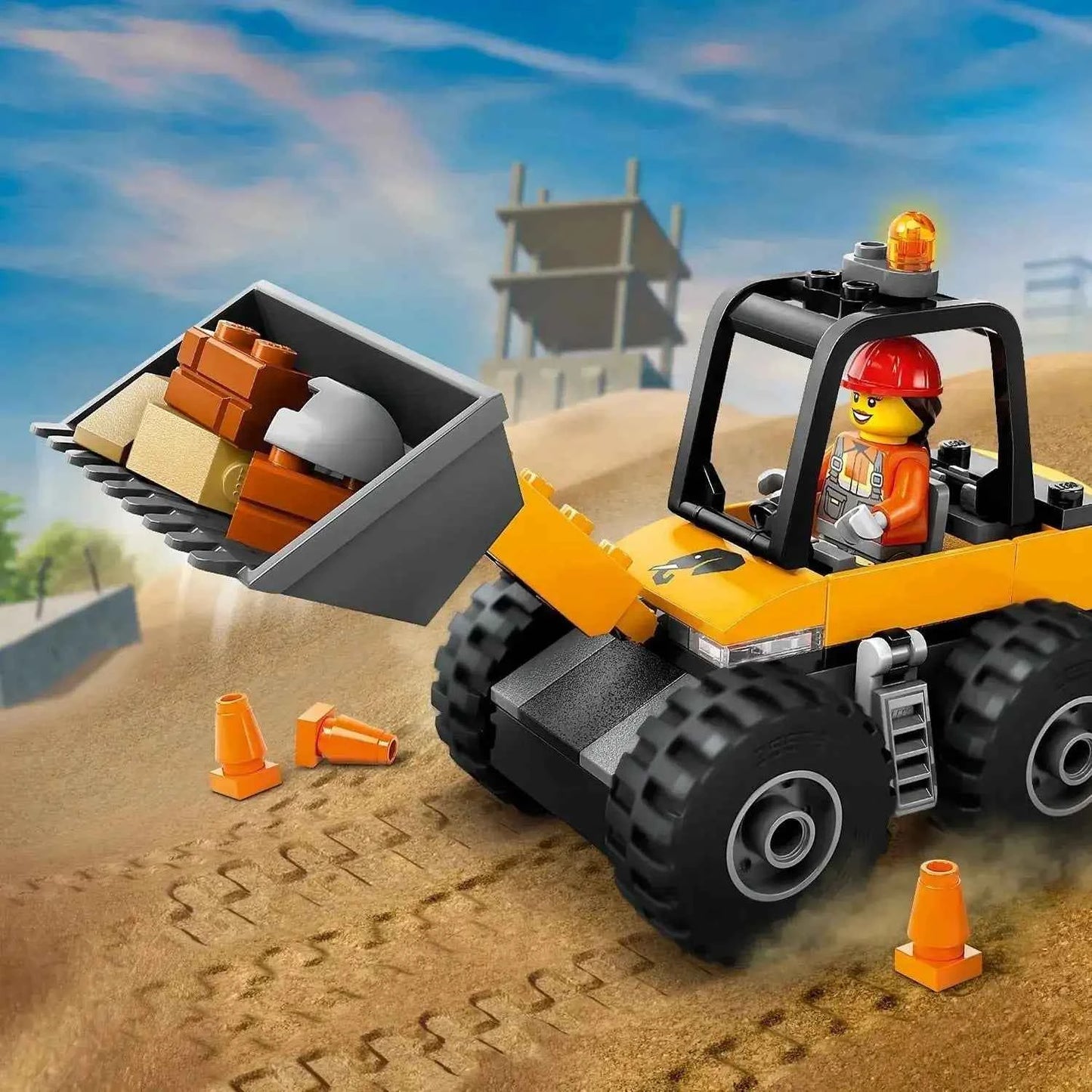 Lego City Yellow Construction Wheel Loader Toys & Games > Toys > Construction Toys > Interlocking Blocks > LEGO > LEGO City